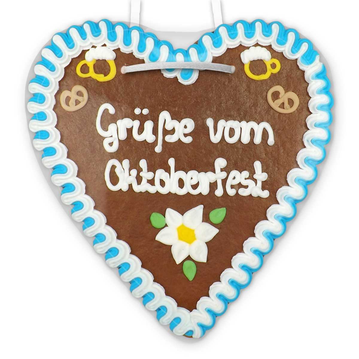 Lebkuchenherz 21cm Grüße vom Oktoberfest günstig bestellen